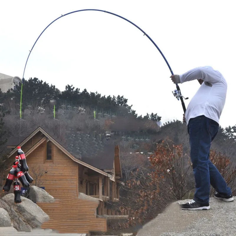 Canne à pêche extérieure haute résistance en fibre de verre cannes à mer télescopique canne à pêche pôle pêche outils de pêche Sport utile