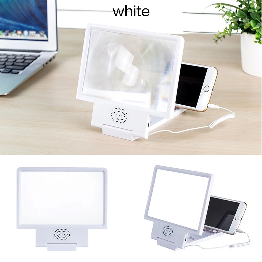  Mobile Phone Screen Magnifier Desk Phone Holder Enlarged Expander Stand 3D Video Amplifier Bracket 