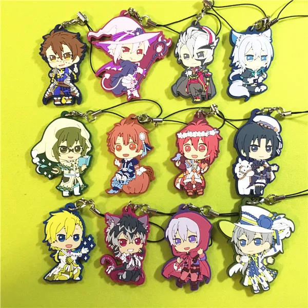 Idolish7 аниме брелок для ключей модель YAMATO NIKAIDO SOGO NAGI TAMAKI Gaku Mitsuki Осака резиновый