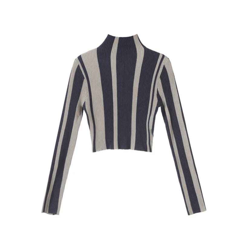 

HIGH QUALITY New Fashion 2019 Fall Winter Designer Sweater Women's Striped Knitting Pullover Short Sweater