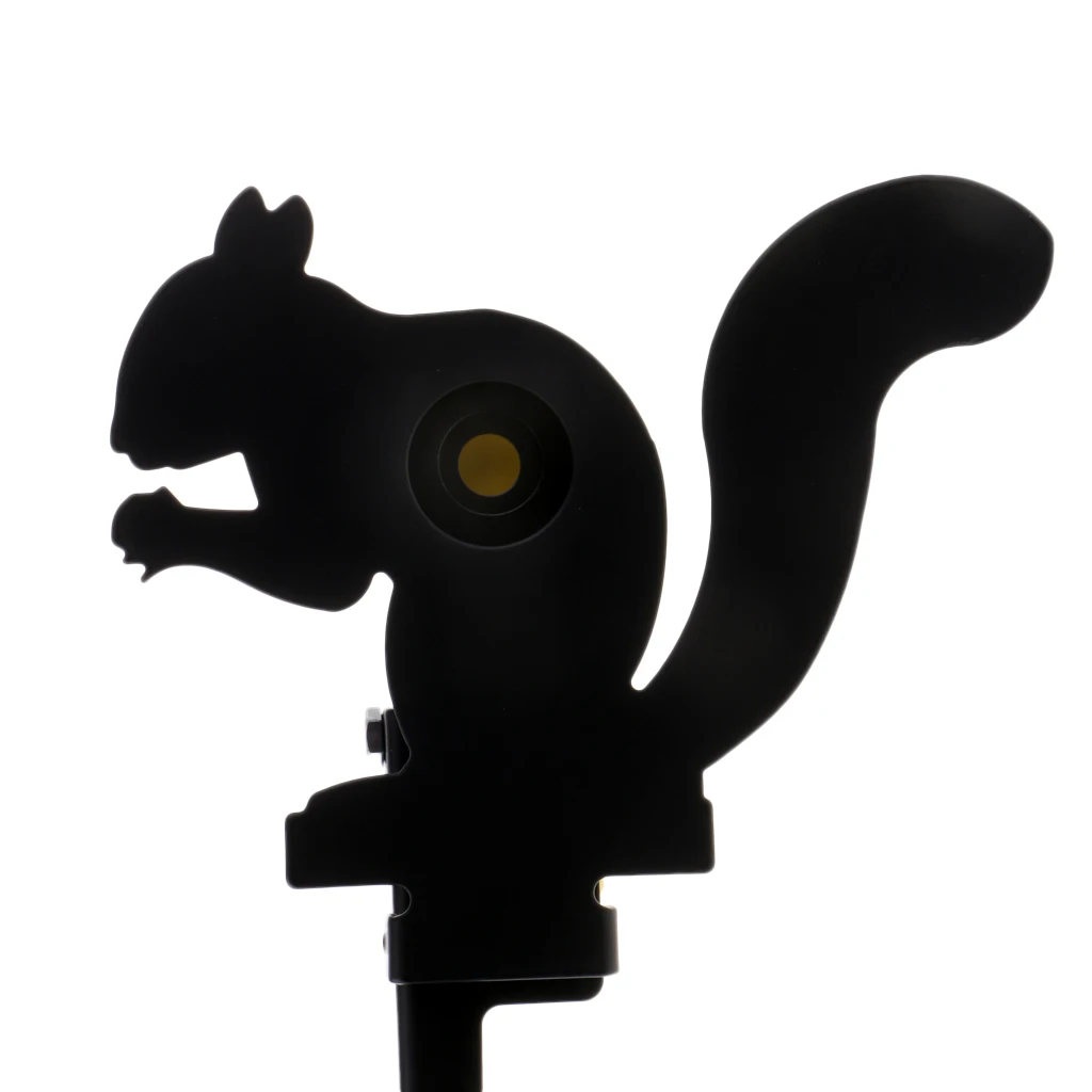 Resetting Field Target Paintball Shooting Practice Squirrel Reset Target with 2 Sizes Kill Zone Reducers