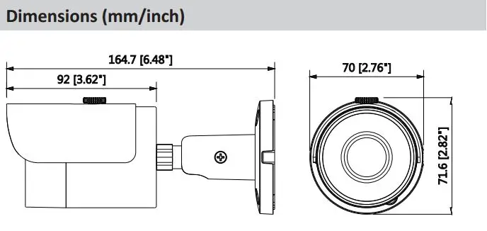 Dahua IPC-HFW1230S 2MP цилиндрическая ip-камера, заменяющая IPC-HFW1320S, для улицы, день и ночь, poe IR, 30 м, ip67, камера безопасности, cctv, IPC-SF125