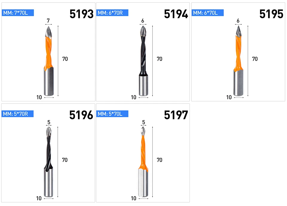 1 шт. биты для сверла для деревообработки общая длина 70 мм Диаметр 5-10 мм фрезы для изготовления отверстий из карбида дерева режущая головка