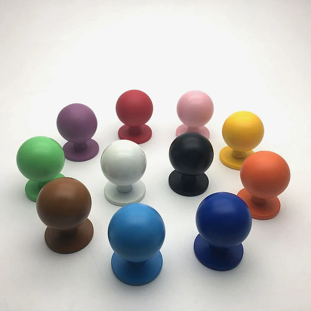 FAST SHIPPING 25MM Rainbow Colored Zinc Alloy Knobs Drawer Knob