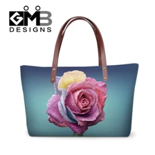 canvas bag with leather trim