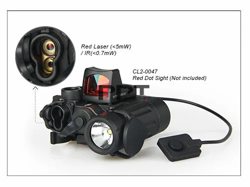 Dbal-d2 двухлучевой Прицельный лазер красный W/IR светодиодный осветитель класса 1 с красной точкой pp15-0088