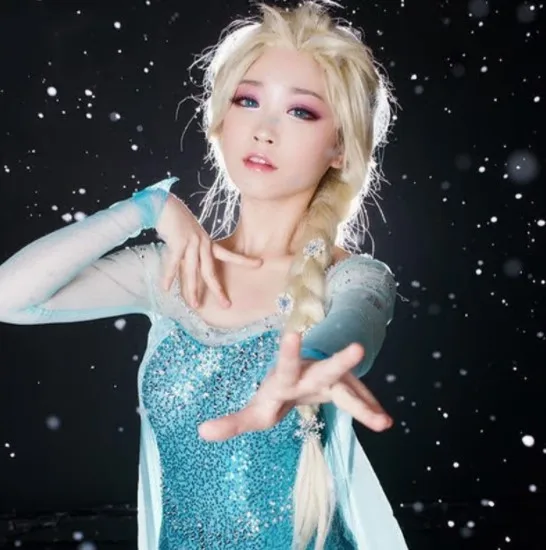 elsa long wig1
