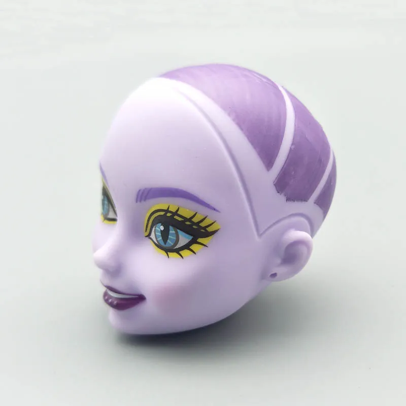 Фиолетовая мягкая головная головка для куклы Monster High BJD кукла для отработки нанесения макияжа Голова монстра 1/6 аксессуары для кукол