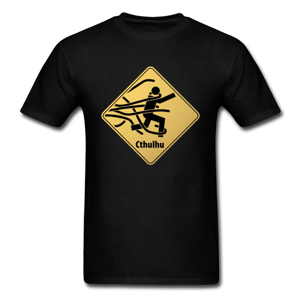 Comics Short Sleeve Tops T Shirt VALENTINE DAY Prevalent Crew Neck 100% Cotton Tops T Shirt Mens T Shirts CTHULHU 17567 CTHULHU 17567 black