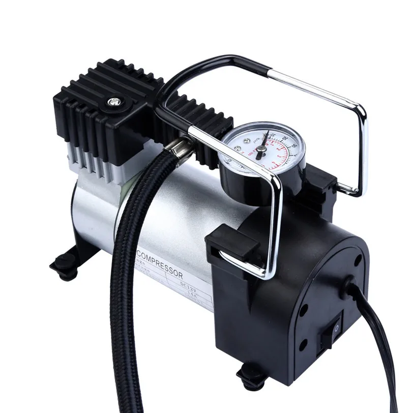 

2017 New Mini Air Compressor 12V Car Auto Portable Pump Tire Inflator high quality car-styling