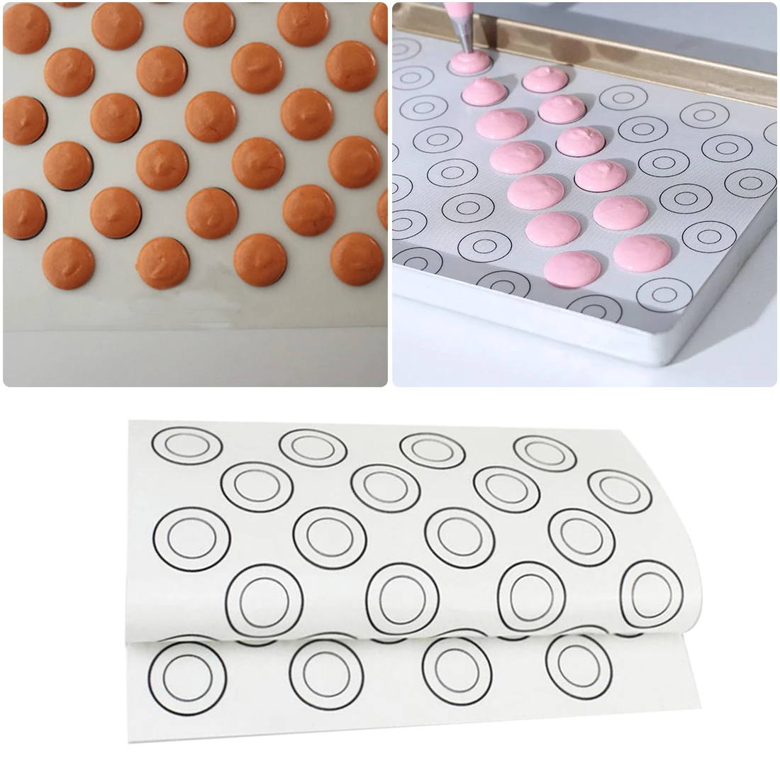 Silicone Baking Mat Pad Non Stick Macaron Sheet Baking Sheet Tray Liner