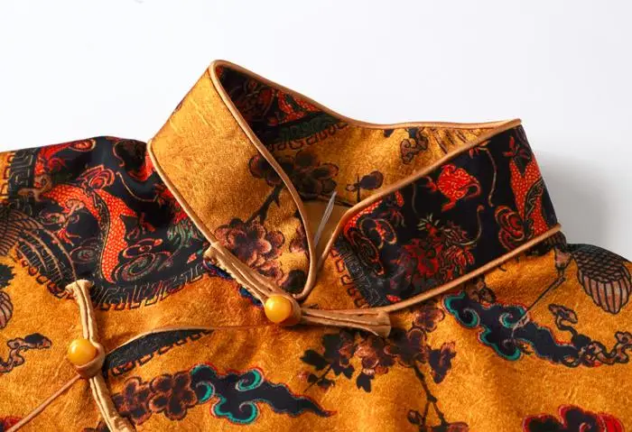 Винтажное современное платье с принтом дракона qipao для женщин