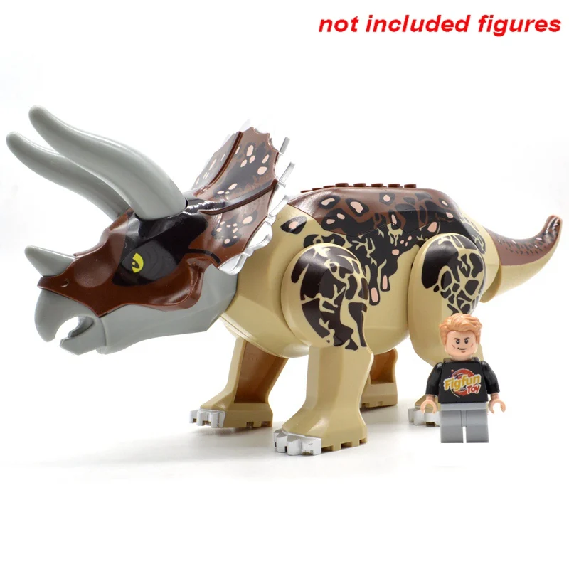 

Triceratops Dinosaurs Ancient World Park Ancient Super Big Animals Tyrannosaurus Building Bricks Blocks Toys for Children