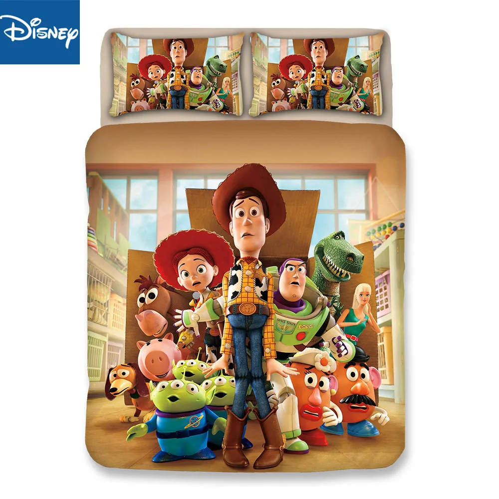 

Disney toy story double size bedding set for boys bed decor twin comforter covers 3-4pcs home textile free shipping cartoon new