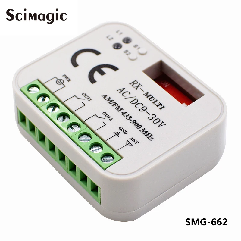 

Garage gate remote receiver RX MULTI 300-900MHZ AC/DC 9-30V receiver for door control command hand transmitter