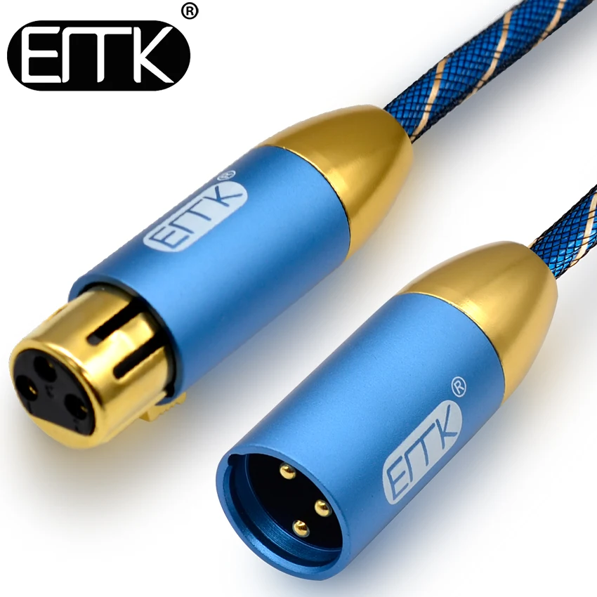 Микрофонный кабель аудио EMK XLR удлинитель Папа мама Aux 10 м 15 для стереоусилителя