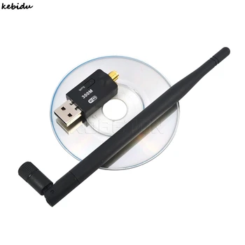 

kebidu Mini Wireless Wifi Adapter 300Mbps WPS Antenna USB Wifi Receiver Network Card 802.11b/n/g High Speed Wifi Adaptador