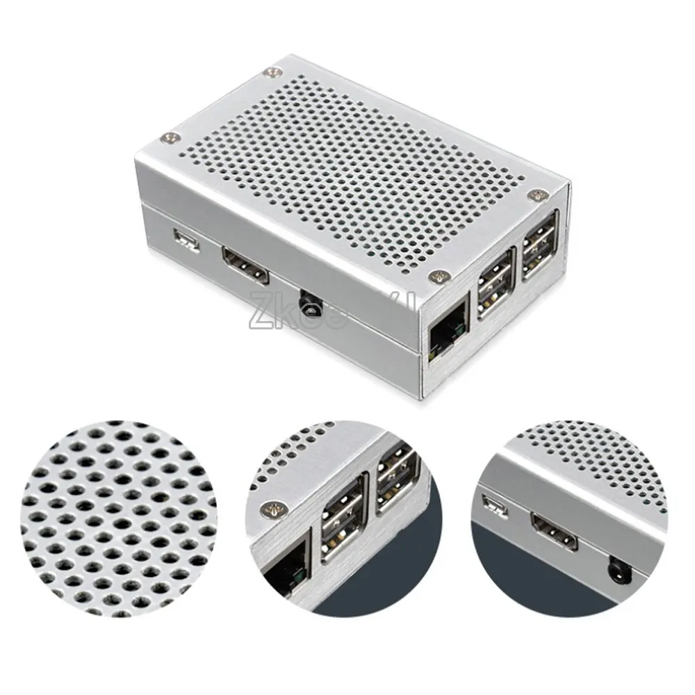 Aluminum case with Heatsink for Raspberry Pi 3 Model B Pi 3 B Pi 2 Model 5