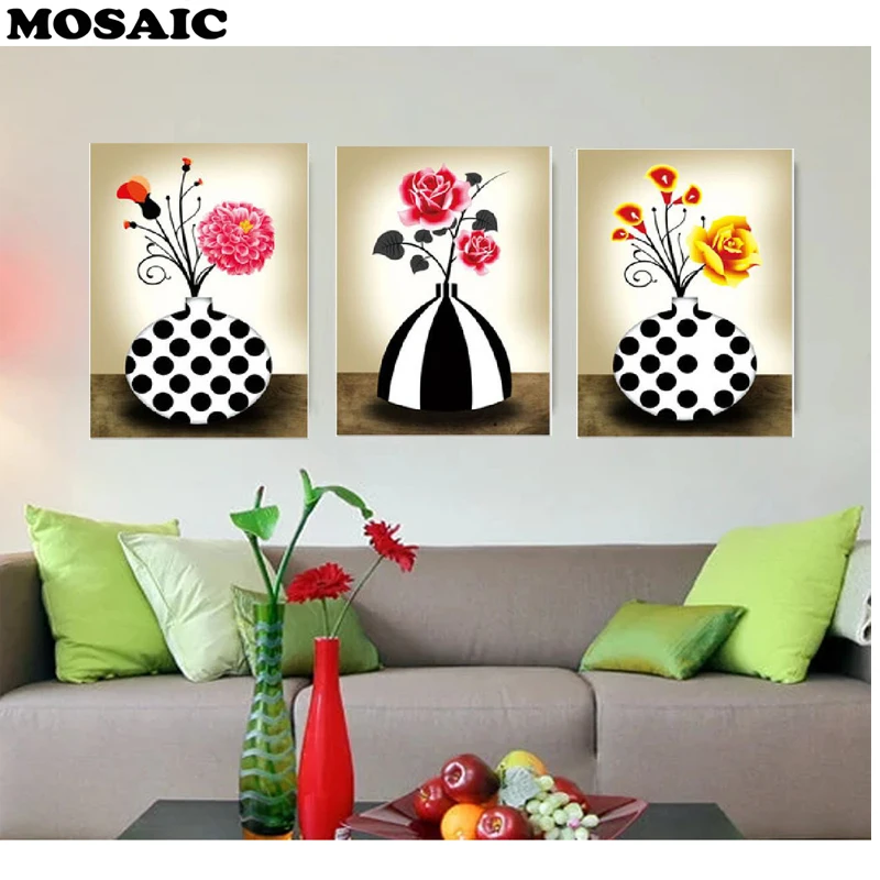 DIY 5D Diamond Embroidery flowers square Painting 3D Cross Stitch Kits Mosaic Home Decoration gift | Дом и сад