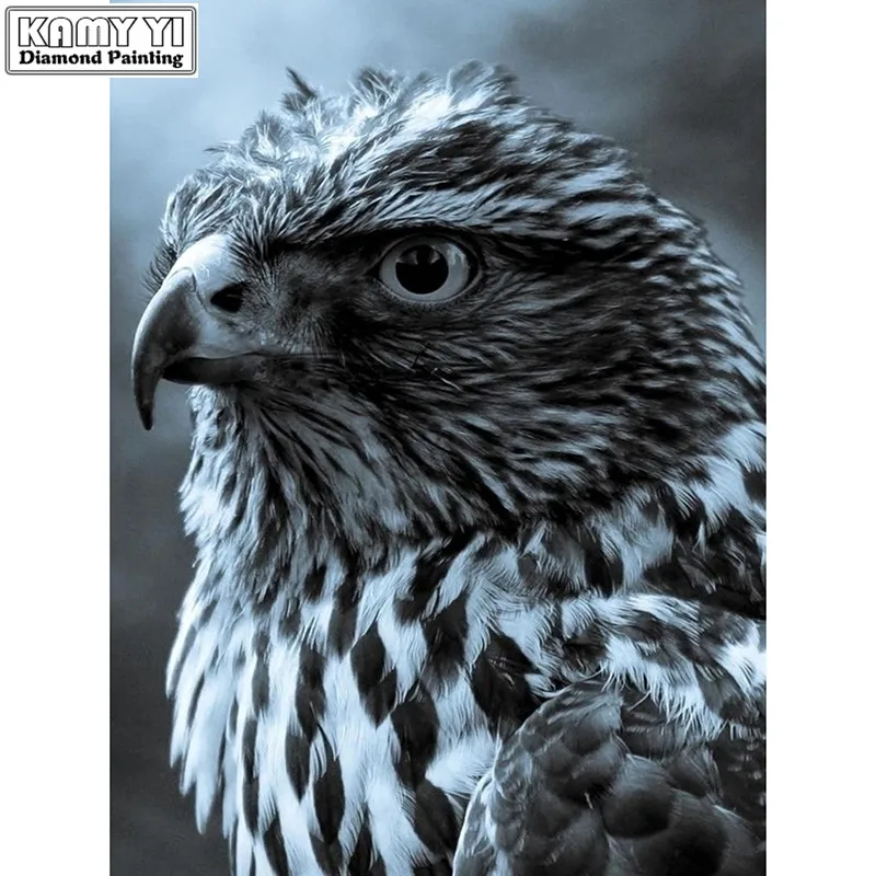

5D Diy diamond painting cross stitch"Eagle" Full Round Diamond embroidery Needlework Rhinestone Mosaic wall sticker Sticker Gift