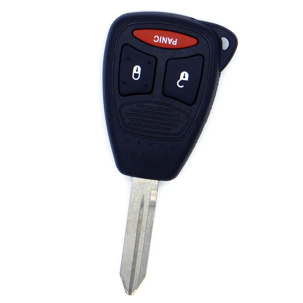

WhatsKey 3 Button Remote Key Shell Case For Chrysler 300 Aspen Dodge Challenger Ram 1500 Charger Caliber Jeep Wrangler