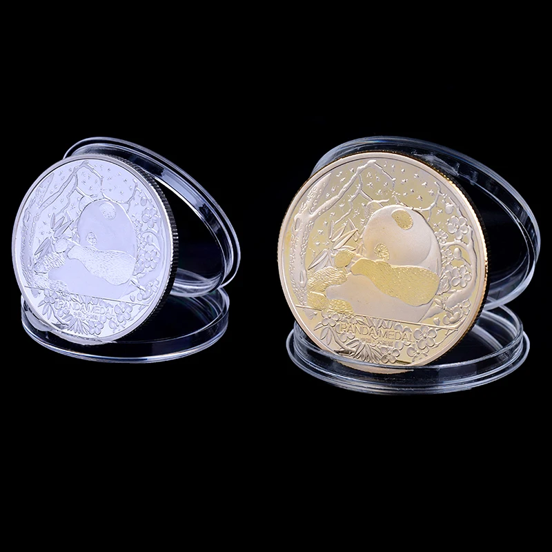 Gold Foil Plastic Simulation Commemorative Coin Travel Crafts Collection Gift