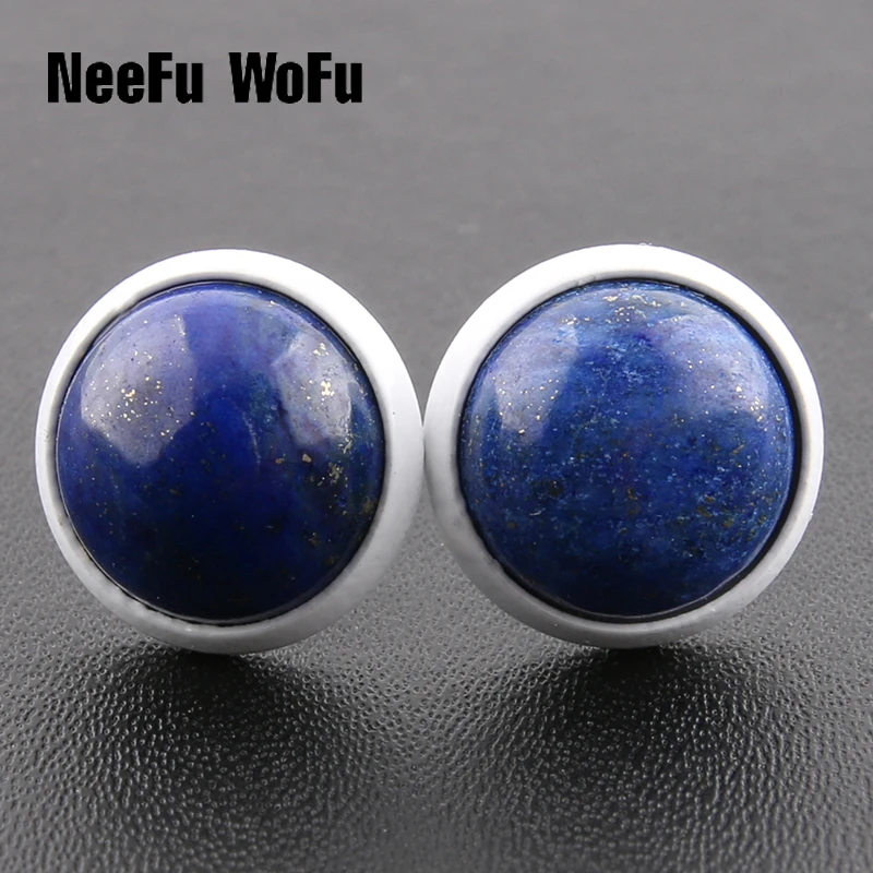 Серьги подвески с белым рисунком из природных камней 19 цветов|charm earrings|drop