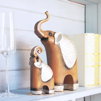

The living room decoration Lucky Elephant wine TV cabinet Decor European crafts Home Furnishing small ornaments