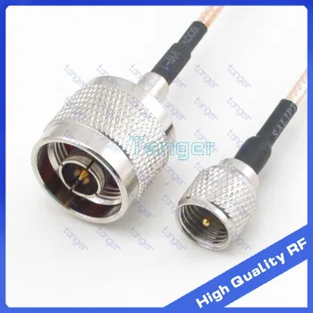 

Hot Selling Mini UHF male plug PL-259 to N male plug straight with 20cm 8" RG316 RF Coaxial Pigtail Low Loss cable high quality
