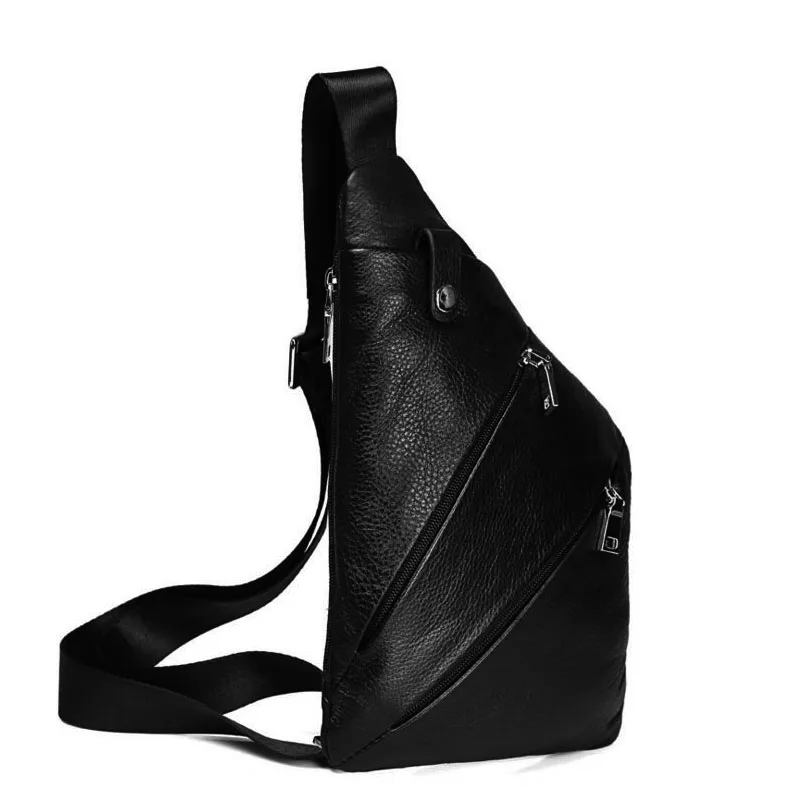 

Men's leather cross-body bag head layer cowhide gun bag single shoulder soft leather leisure