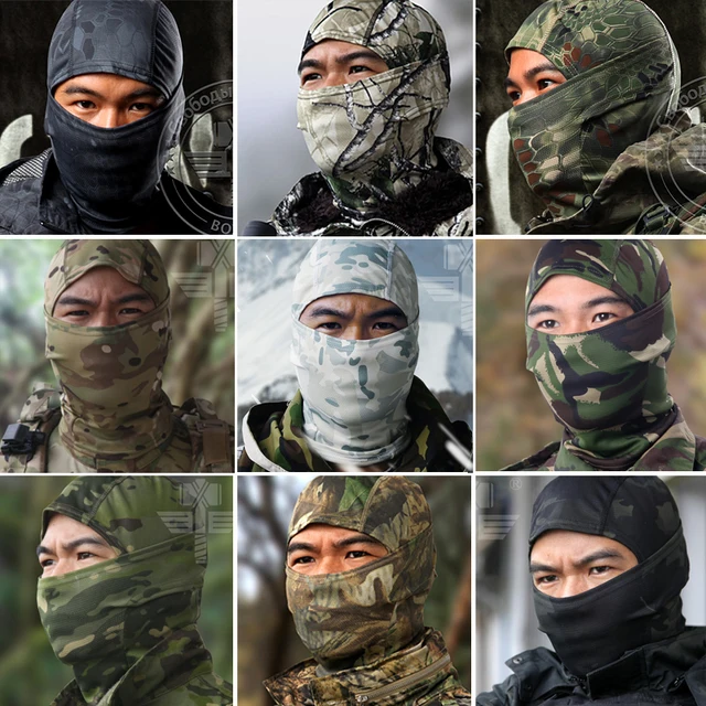 18 Style Multicam Camouflage CP Tight Balaclava Tactical Airsoft ...