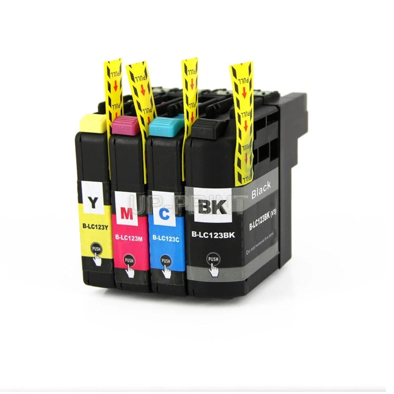 До 8x совместимый для brother LC121 LC123 LC125 LC127 LC129 чернильный картридж MFC-J245