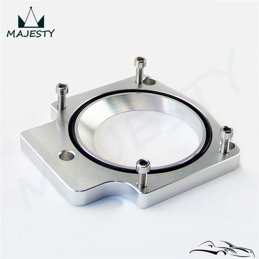 

manifold adapter plate for 92MM THROTTLE BODY GM GEN III LS1 LS2 LS6 LSX LS4 silver