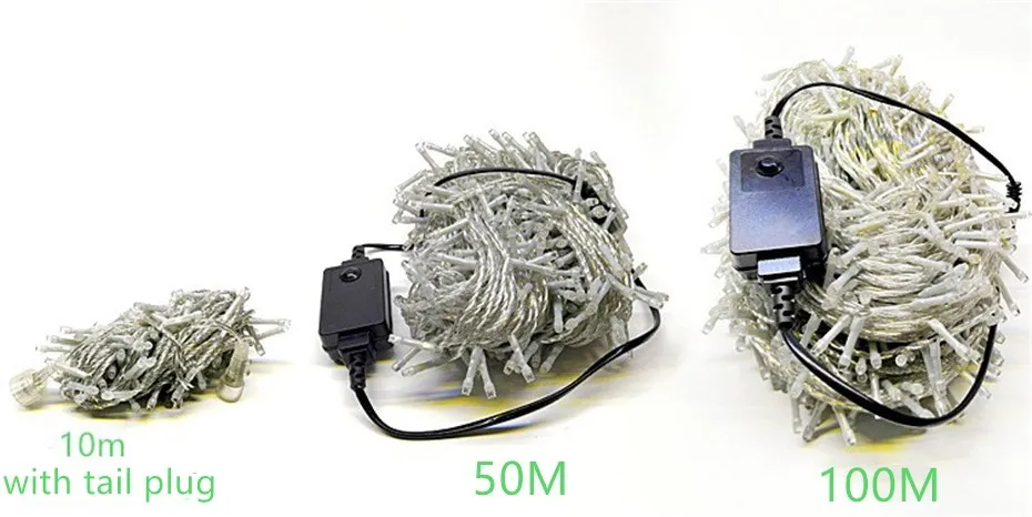 50-100 м Feit наружный атмосферостойкий струнный светильник, набор, светодиодный светильник, гирлянда, AC 220 В, вход 24 В, выход, безопасная сказочная уличная садовая гирлянда