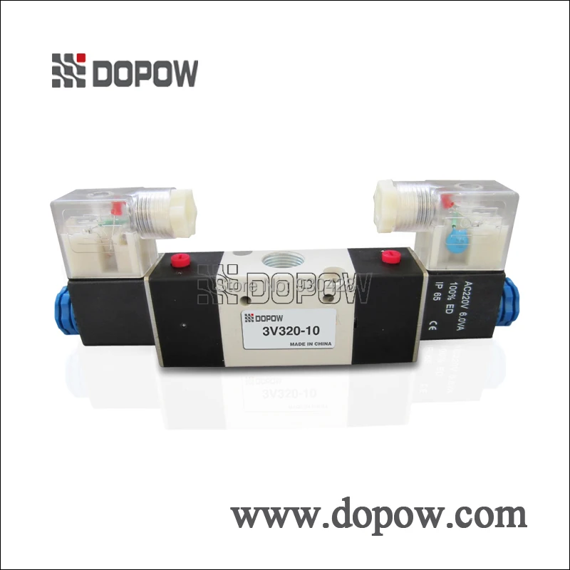 1PCS 3V320-10 3/2 Double Head 3 port 2 position AirTAC type Pneumatic Solenoid Valves 12v 24v 110v 220v |