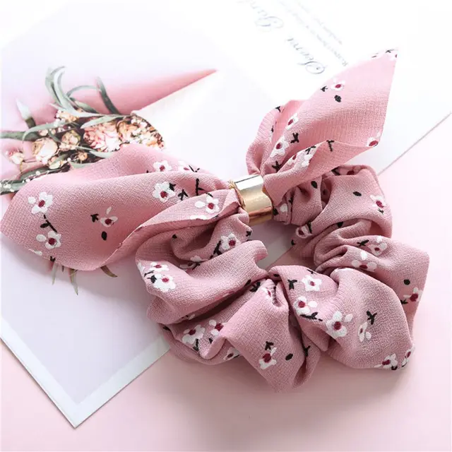 Cuerda de pelo de goma con lazo para mujer, accesorios para el cabello, coletero Floral, diadema en forma de lazo, soporte para el pelo Cuerda de pelo de goma con lazo para mujer, accesorios para el cabello, coletero Floral, diadema en forma de lazo, soporte para el pelo