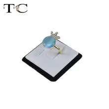 20 штук кольцо башня комплект украшений дисплей 4,5*4,5 см кольцо держатель стенд башня в белый и черный