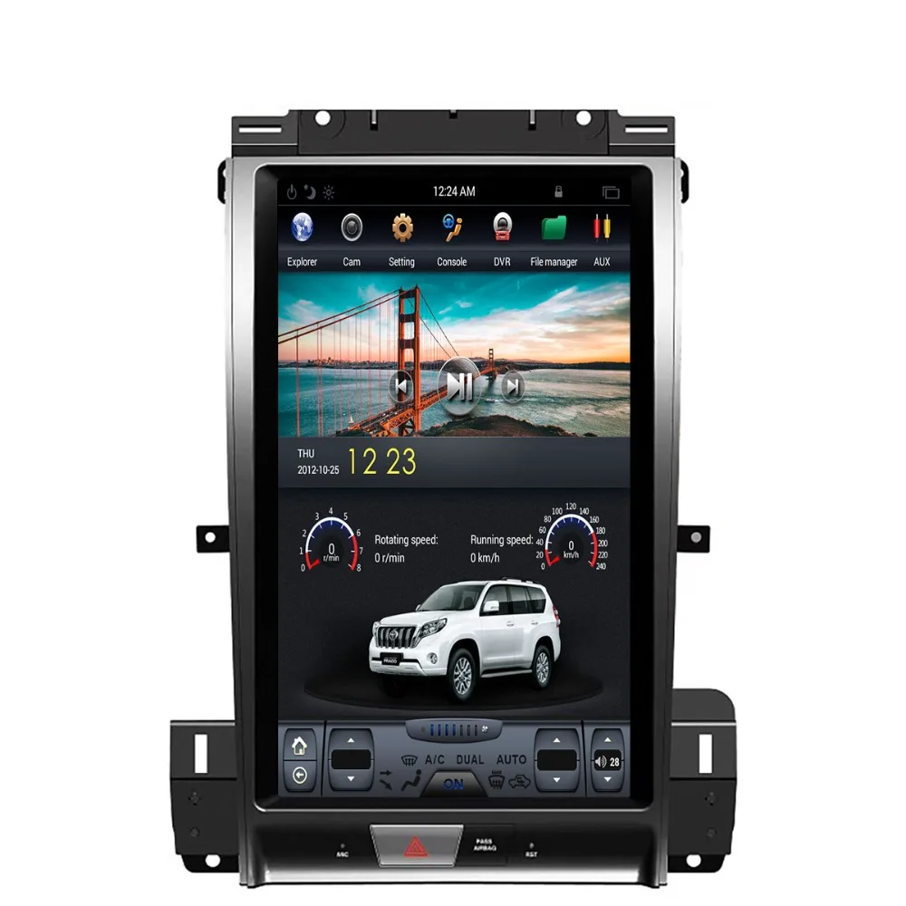 Top Tesla style Big screen car navigator 2k HD gps for Ford Taurus 2012+ NO CD DVD player luxury  Multi-functional multimedia radio 1