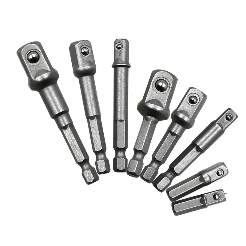 8pcs/3pcs Steel Socket Adapter Hex Extension Drill Bits Bar Power Tools Kits FM