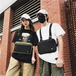 Спортивные нагрудные сумки уличная поясная сумка функциональная тактическая сумка через плечо Регулируемая сумка в стиле хип-хоп