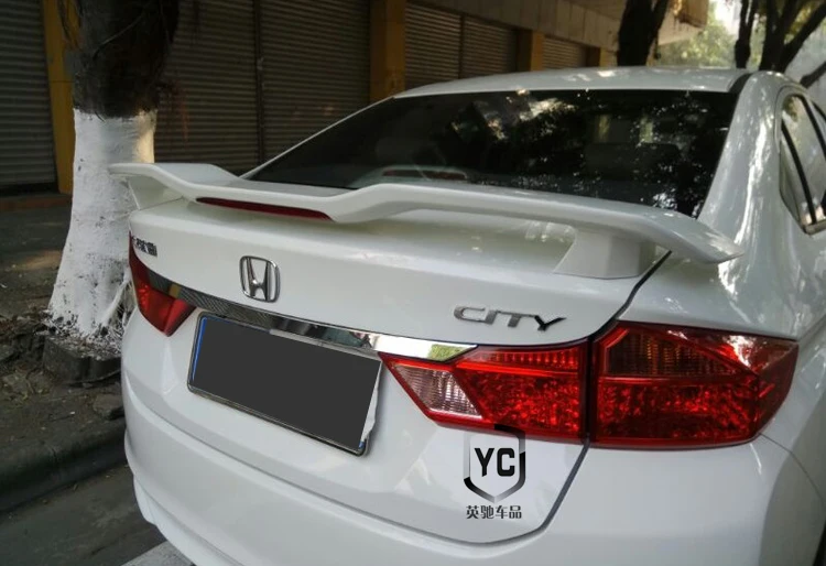 Для Honda City Spoiler GT style украшение в виде хвостового крыла ABS пластик Неокрашенный Грунтовка задний спойлер багажника