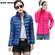 SNOW PINNACLE Winter jacket women Short Warm cotton padded Parks coat Thicken female outwear jacket plus size L-4XL 10 colors