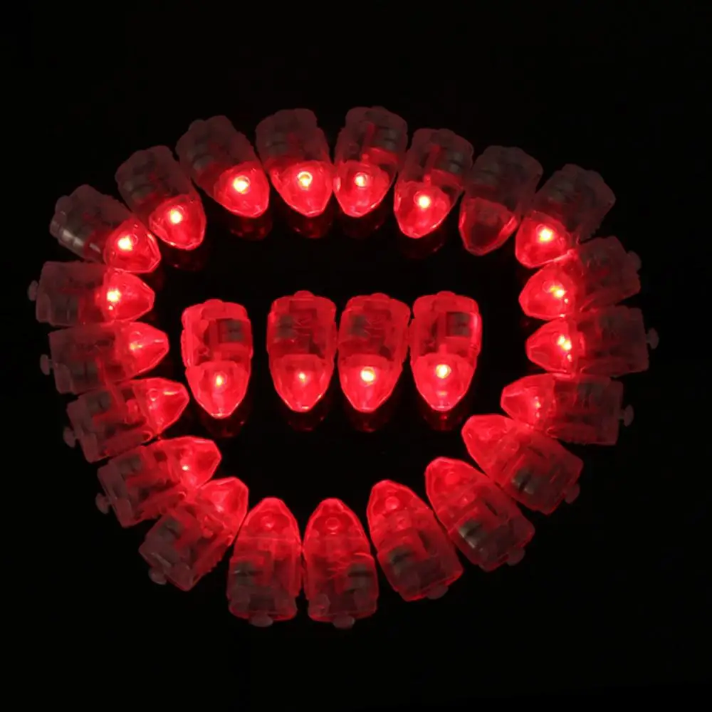 50 шт. светодиодный мини-огни для вечеринки декоративный шар светильник барный бумажный фонарь СВАДЕБНЫЙ шар лампа Декор вспышки лампы ночной - Испускаемый цвет: Red