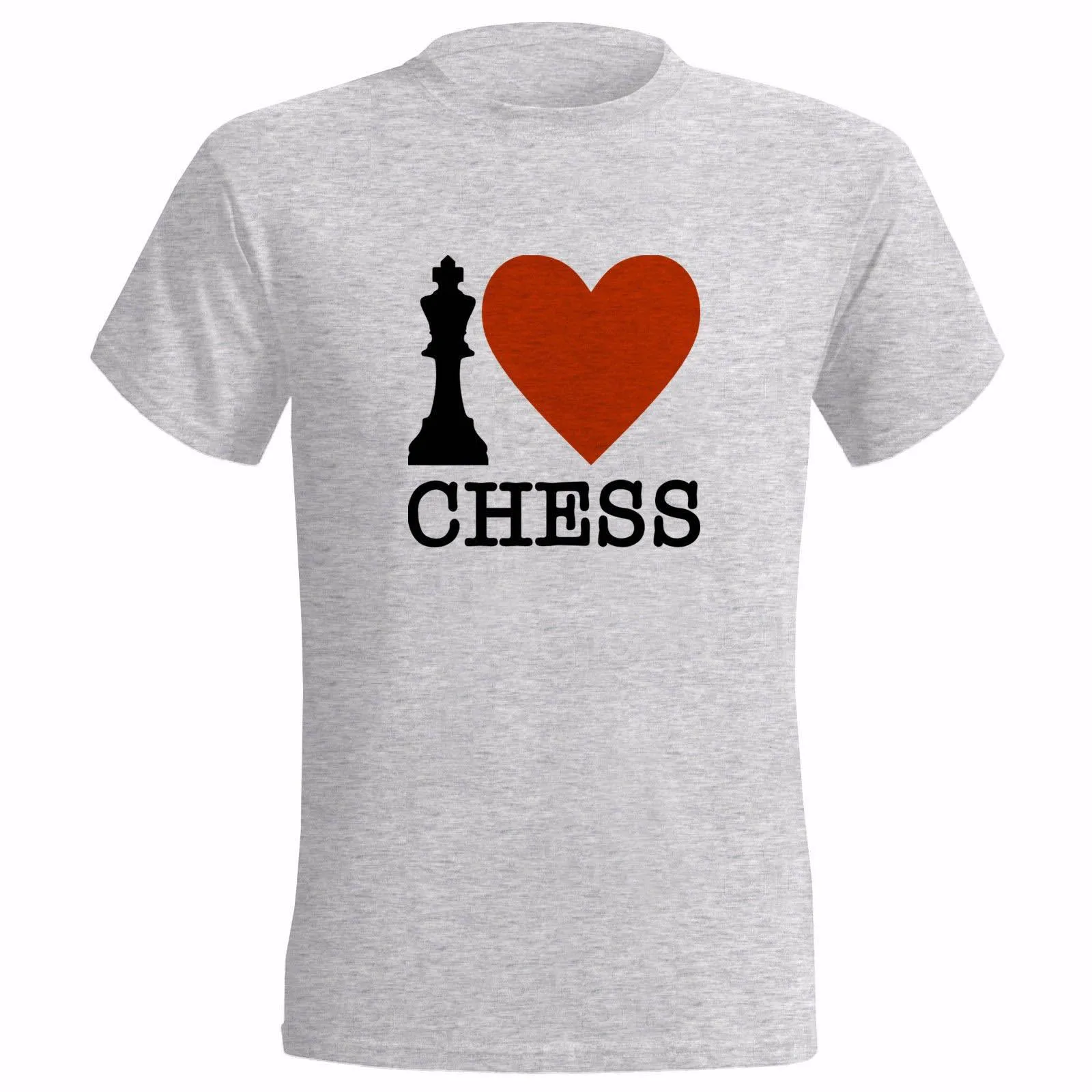 I LOVE CHESS MENS T SHIRT GIFT PRESENT BOARD MASTER GAME CHECK MATE GRAND tshirt new fashion top free shipping 2018 shirts | Мужская