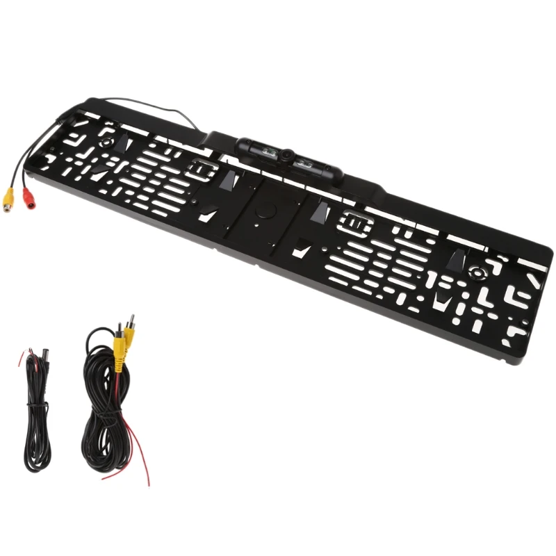 

Free shipping Waterproof 120 Degree Auto Car Europe License Plate Frame Rear View Camera LED Light Night Vision Cam High Quality