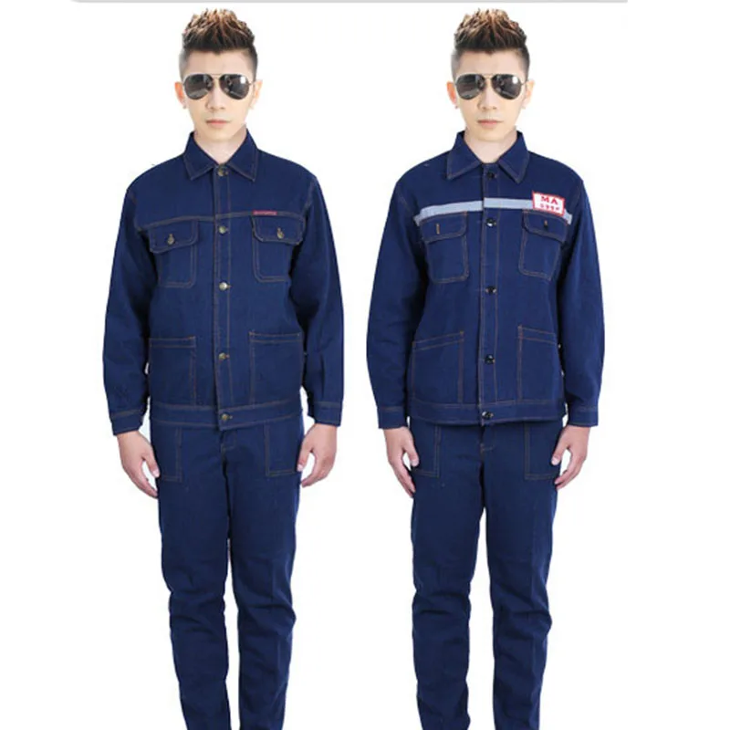 bilder für CCGK Arbeitskleidung Anzüge Männer Arbeitskleidung Sets Denim Jacken + Hosen Fabrik Motorrad Auto Reparaturschweißen Reflektierende Streifen Uniformen bilder für CCGK Arbeitskleidung Anzüge Männer Arbeitskleidung Sets Denim Jacken + Hosen Fabrik Motorrad Auto Reparaturschweißen Reflektierende Streifen Uniformen