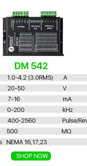 Cloudray Leadshine 2 фазы аналоговый шаговый двигатель драйвер DM442