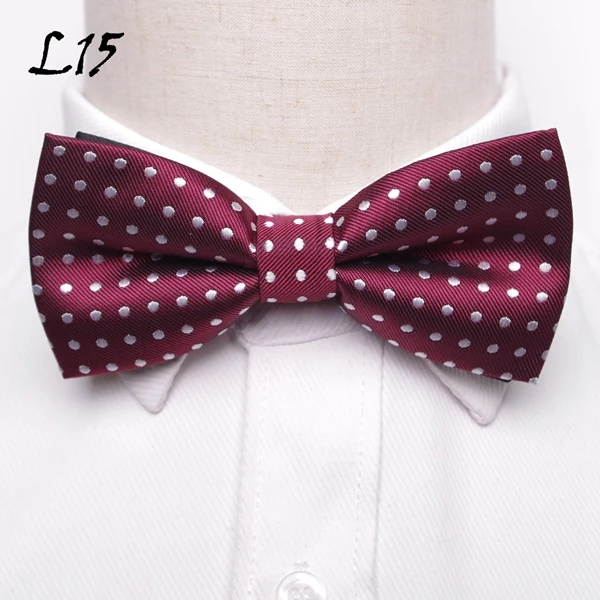 Галстук-бабочка для мужчин, Официальный галстук для мальчиков, мужской модный деловой Свадебный галстук-бабочка, мужская рубашка, krawatte legame, подарок - Цвет: L15