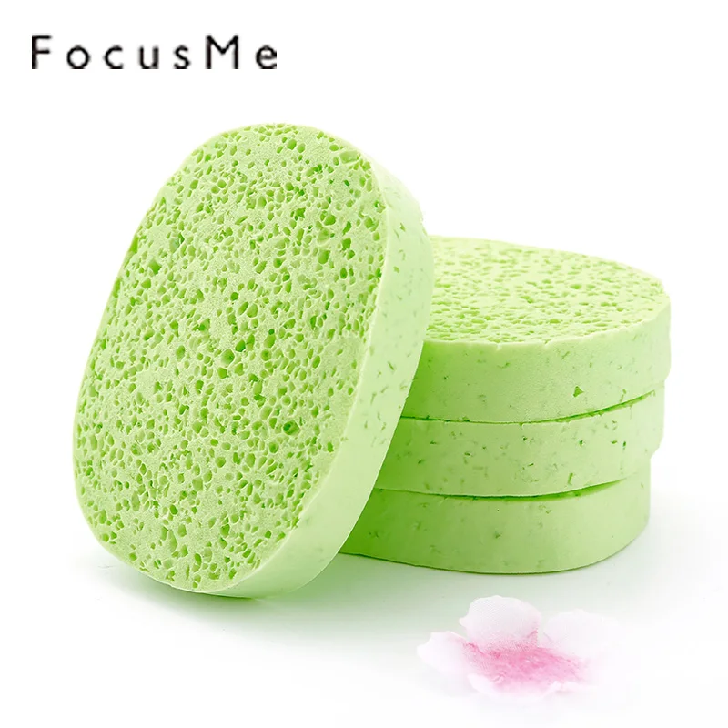 FM 2pcs Aloe Vera Facial Exfoliate Cleansing Sponge Face Wash Natural