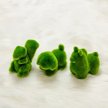 

Novelty Handmade Artificial Grass Figurines Cute Animal Rabbit Shape Home Office Ornament Room Decor Animal Handiwork Gift